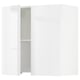 SEKTION Armoire murale à hotte intégrée, blanc/Ringhult blanc, 30x15x30 "