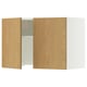 SEKTION Armoire murale à hotte intégrée, blanc/Sinarp chêne plaqué, 30x15x20 "