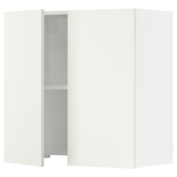 SEKTION Armoire murale à hotte intégrée, blanc/Vallstena blanc, 30x15x30 "