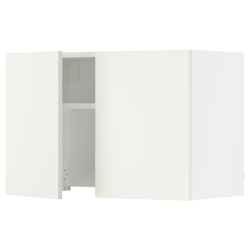 SEKTION Armoire murale à hotte intégrée, blanc/Vallstena blanc, 30x15x20 "