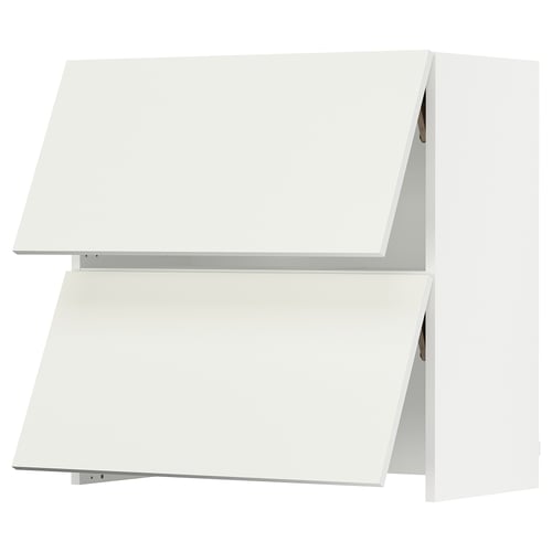 SEKTION Armoire murale à hotte intégrée, blanc/Vallstena blanc, 30x15x30 "