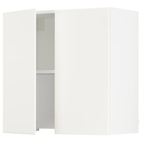 SEKTION Armoire murale à hotte intégrée, blanc/Veddinge blanc, 30x15x30 "