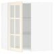 SEKTION Armoire murale ang+tblts/pte vit, blanc/Bodbyn blanc cassé, 26x15x30 "