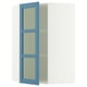 SEKTION Armoire murale ang+tblts/pte vit, blanc/Lerhyttan bleu, 26x15x40 "