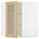 SEKTION Armoire murale ang+tblts/pte vit, blanc/Vedhamn chêne, 26x15x30 "
