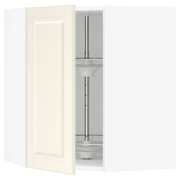 SEKTION Armoire murale angle +rgt pivotant, blanc/Bodbyn blanc cassé, 26x15x30 "