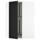 SEKTION Armoire murale angle +rgt pivotant, blanc/Lerhyttan teinté noir, 26x15x40 "