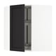 SEKTION Armoire murale angle +rgt pivotant, blanc/Lerhyttan teinté noir, 26x15x30 "