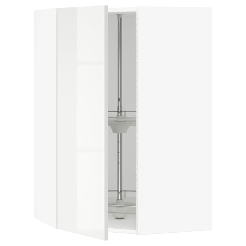 SEKTION Armoire murale angle +rgt pivotant, blanc/Ringhult blanc, 26x15x40 "