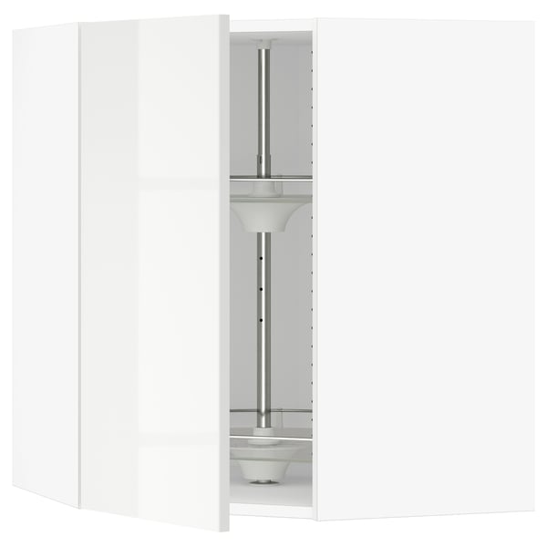SEKTION Armoire murale angle +rgt pivotant, blanc/Ringhult blanc, 26x15x30 "