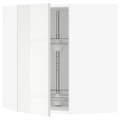 SEKTION Armoire murale angle +rgt pivotant, blanc/Ringhult blanc, 26x15x30 "