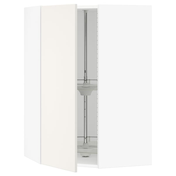 SEKTION Armoire murale angle +rgt pivotant, blanc/Veddinge blanc, 26x15x40 "