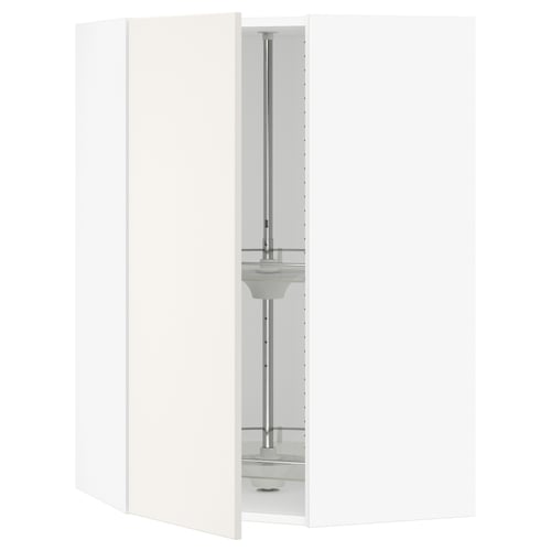 SEKTION Armoire murale angle +rgt pivotant, blanc/Veddinge blanc, 26x15x40 "