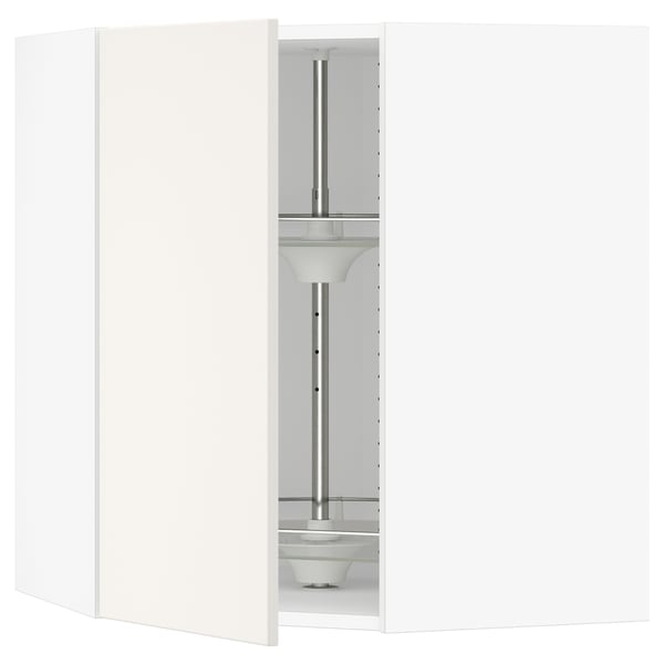 SEKTION Armoire murale angle +rgt pivotant, blanc/Veddinge blanc, 26x15x30 "