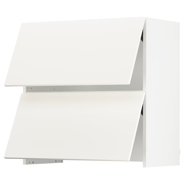 SEKTION Armoire murale av hotte intégrée, blanc/Veddinge blanc, 30x15x30 "