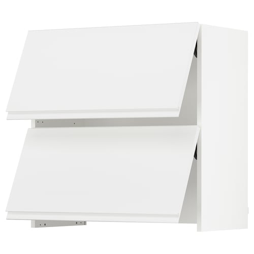 SEKTION Armoire murale av hotte intégrée, blanc/Voxtorp blanc mat, 30x15x30 "