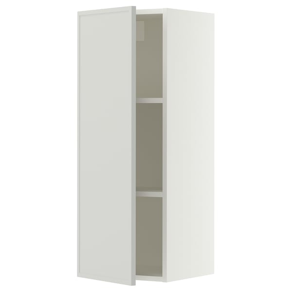 SEKTION Armoire murale, blanc/Aspudden gris clair, 15x15x40 "