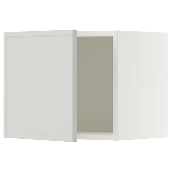 SEKTION Armoire murale, blanc/Aspudden gris clair, 18x15x15 "