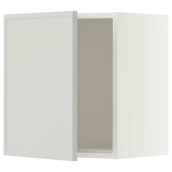 SEKTION Armoire murale, blanc/Aspudden gris clair, 18x15x20 "