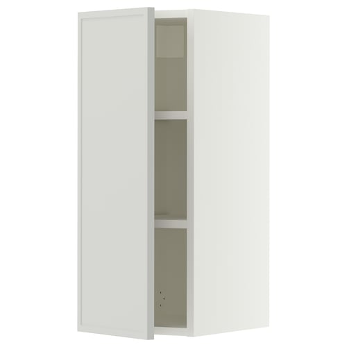 SEKTION Armoire murale, blanc/Aspudden gris clair, 12x15x30 "