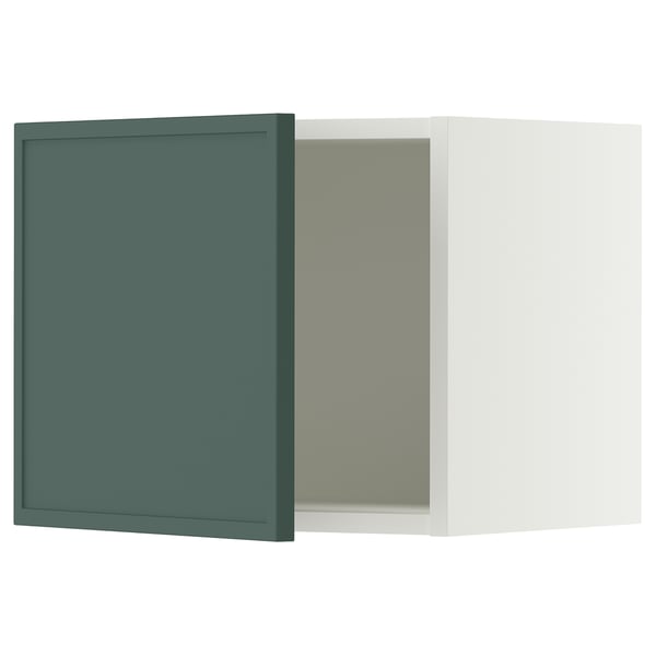 SEKTION Armoire murale, blanc/Aspudden gris-vert foncé, 18x15x15 "