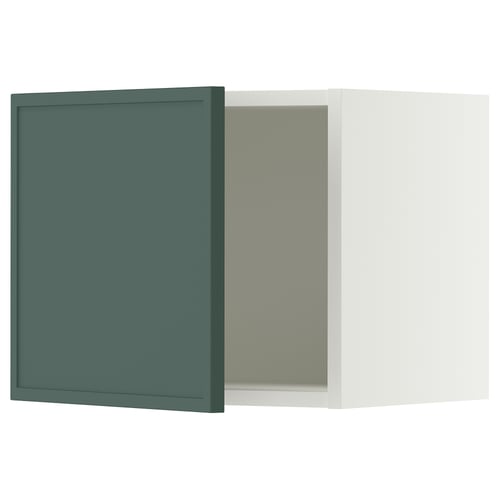 SEKTION Armoire murale, blanc/Aspudden gris-vert foncé, 18x15x15 "