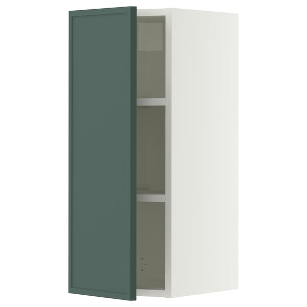 SEKTION Armoire murale, blanc/Aspudden gris-vert foncé, 12x15x30 "