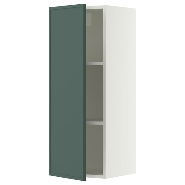 SEKTION Armoire murale, blanc/Aspudden gris-vert foncé, 15x15x40 "