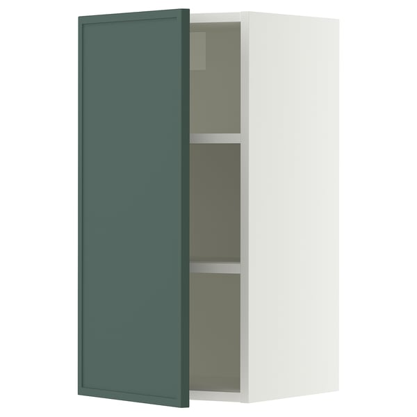 SEKTION Armoire murale, blanc/Aspudden gris-vert foncé, 15x15x30 "