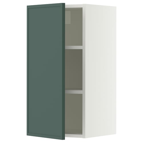 SEKTION Armoire murale, blanc/Aspudden gris-vert foncé, 15x15x30 "