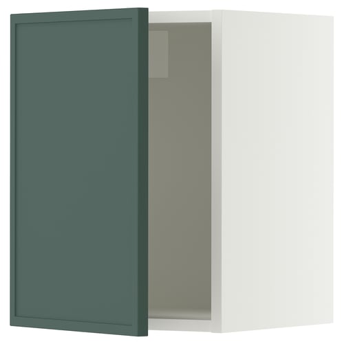 SEKTION Armoire murale, blanc/Aspudden gris-vert foncé, 15x15x20 "