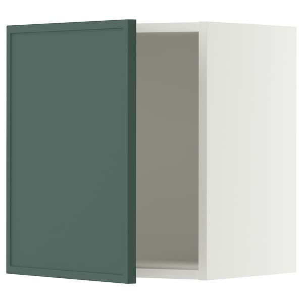 SEKTION Armoire murale, blanc/Aspudden gris-vert foncé, 18x15x20 "