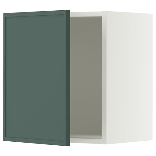 SEKTION Armoire murale, blanc/Aspudden gris-vert foncé, 18x15x20 "