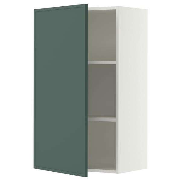 SEKTION Armoire murale, blanc/Aspudden gris-vert foncé, 24x15x40 "