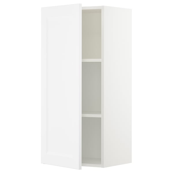 SEKTION Armoire murale, blanc/Axstad blanc mat, 18x15x40 "