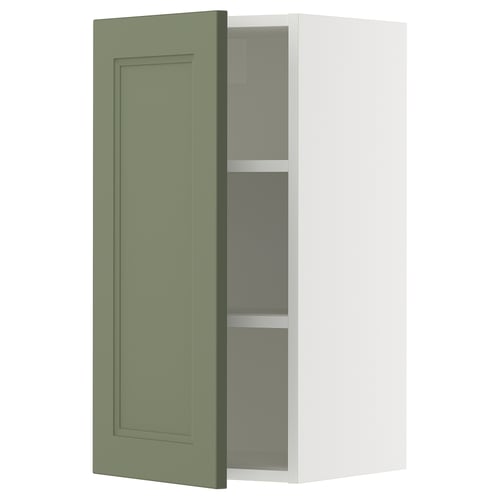 SEKTION Armoire murale, blanc/Axstad gris-vert, 15x15x30 "