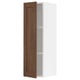 SEKTION Armoire murale, blanc Enköping/brun effet noyer, 12x15x40 "