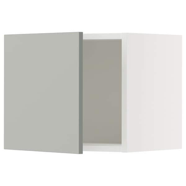 SEKTION Armoire murale, blanc/Havstorp gris clair, 18x15x15 "