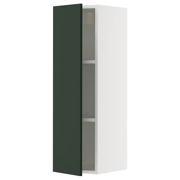 SEKTION Armoire murale, blanc/Havstorp vert profond, 12x15x40 "