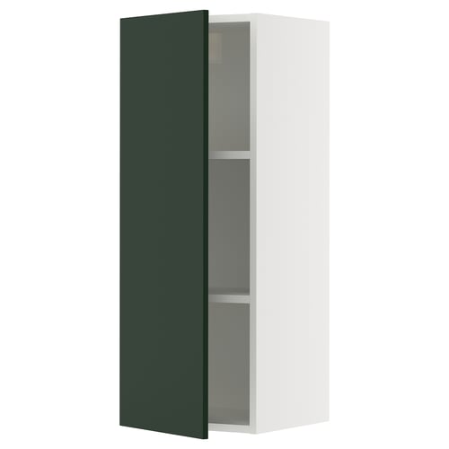 SEKTION Armoire murale, blanc/Havstorp vert profond, 15x15x40 "