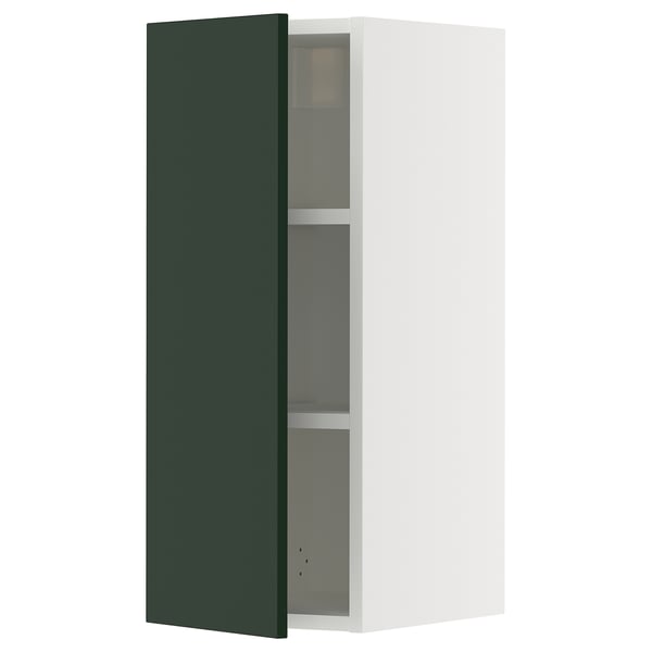 SEKTION Armoire murale, blanc/Havstorp vert profond, 12x15x30 "