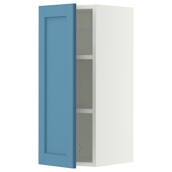 SEKTION Armoire murale, blanc/Lerhyttan bleu, 12x15x30 "