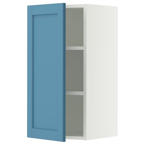 SEKTION Armoire murale, blanc/Lerhyttan bleu, 15x15x30 "