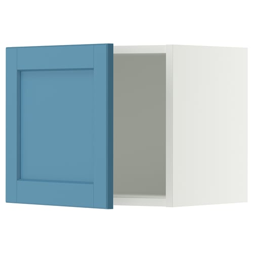 SEKTION Armoire murale, blanc/Lerhyttan bleu, 18x15x15 "
