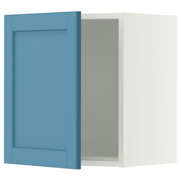 SEKTION Armoire murale, blanc/Lerhyttan bleu, 18x15x20 "