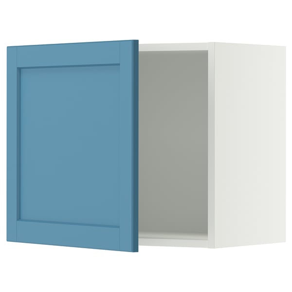 SEKTION Armoire murale, blanc/Lerhyttan bleu, 24x15x20 "