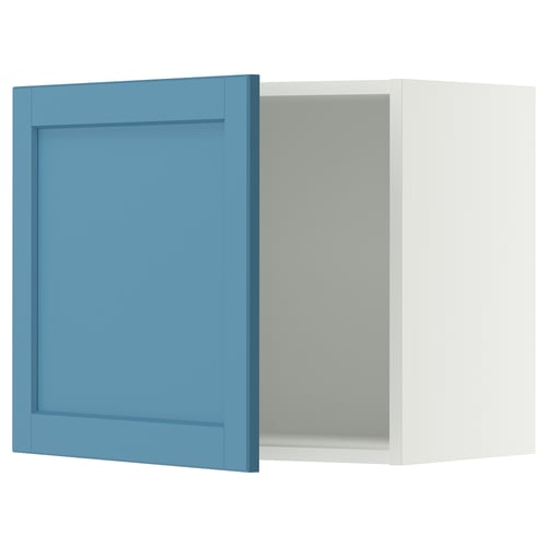 SEKTION Armoire murale, blanc/Lerhyttan bleu, 24x15x20 "