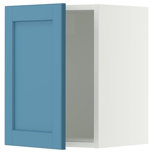 SEKTION Armoire murale, blanc/Lerhyttan bleu, 15x15x20 "