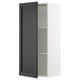 SEKTION Armoire murale, blanc/Lerhyttan teinté noir, 18x15x40 "