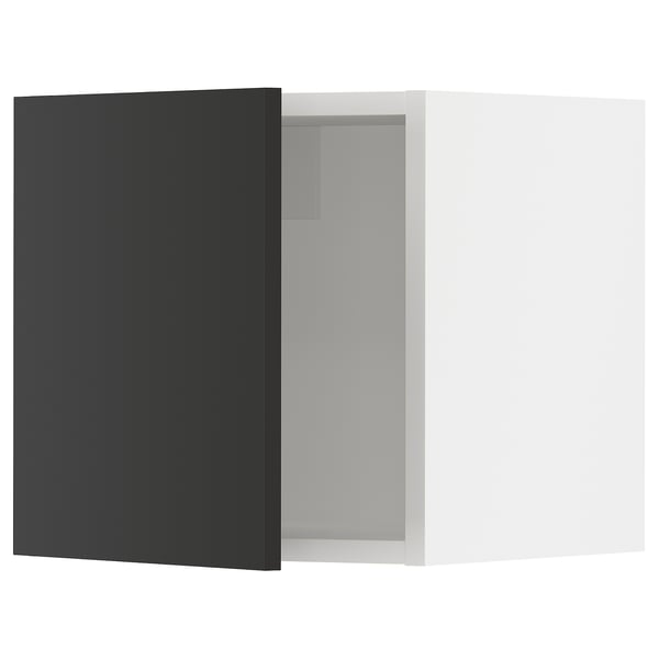 SEKTION Armoire murale, blanc/Nickebo anthracite mat, 15x15x15 "